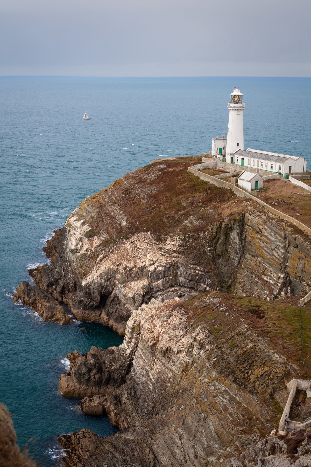 South Stack lighthouse on the coast of Anglesey